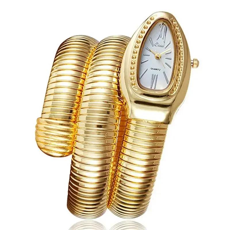 Women Luxury Stainless Steel Quartz Watch Bracelet High-quality Fashion Gold Ladies Wristwatch Only Watch