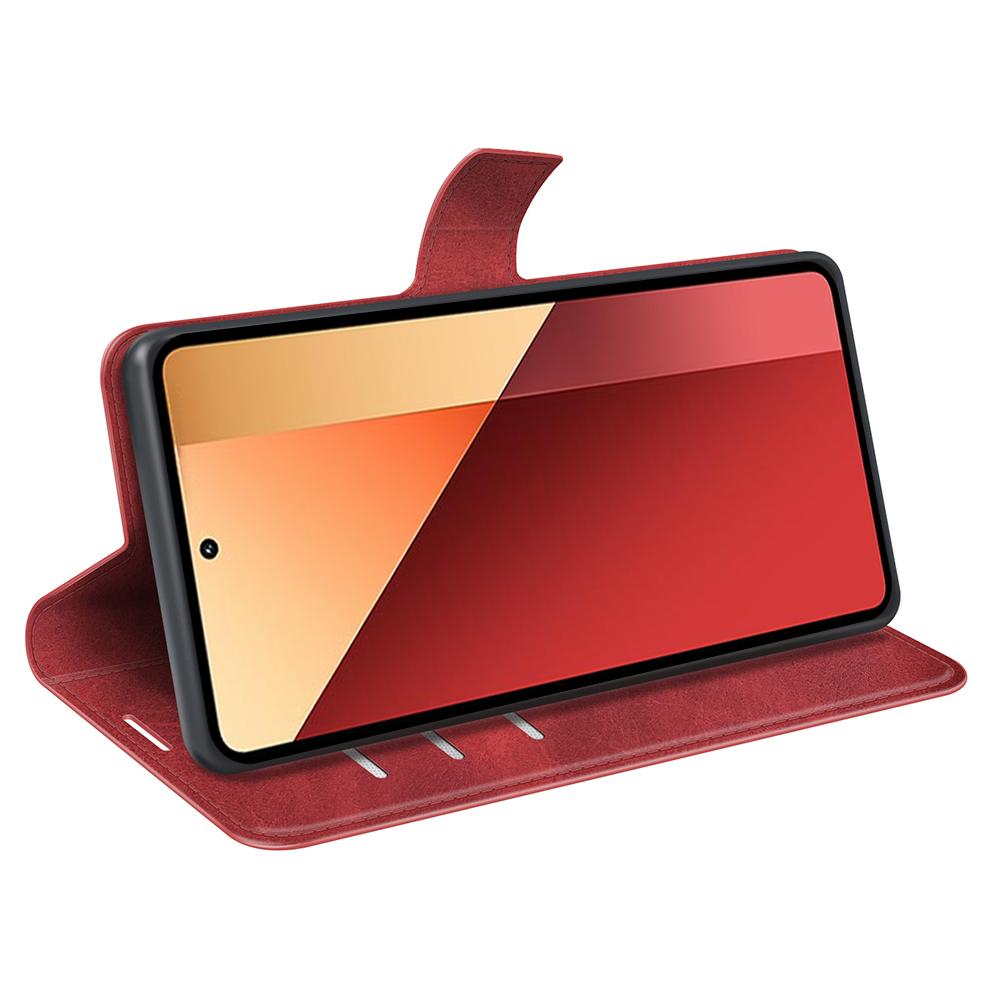 For Xiaomi Redmi Note 13 Pro 4G/Poco M6 Pro 4G Cover Magnetic Clasp PU Leather Folio Flip Phone Wallet Case