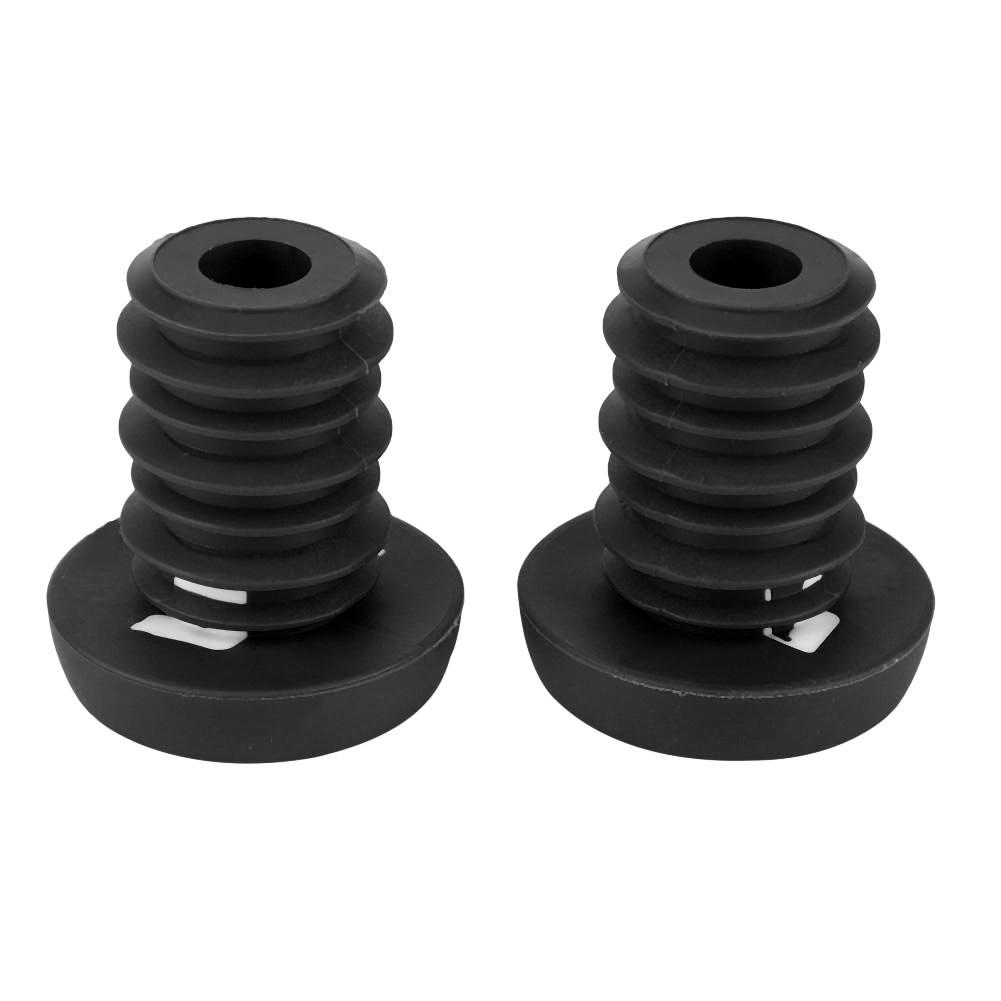 1 Pair Mountain Bike Scooter 22.2mm Handlebar Anti Skid Rubber Bar End Plugs (black)
