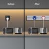 Waterproof Movable Power Track Socket Home Appliances Wall Mounted Socket Universal USB Fast Charging Adapter