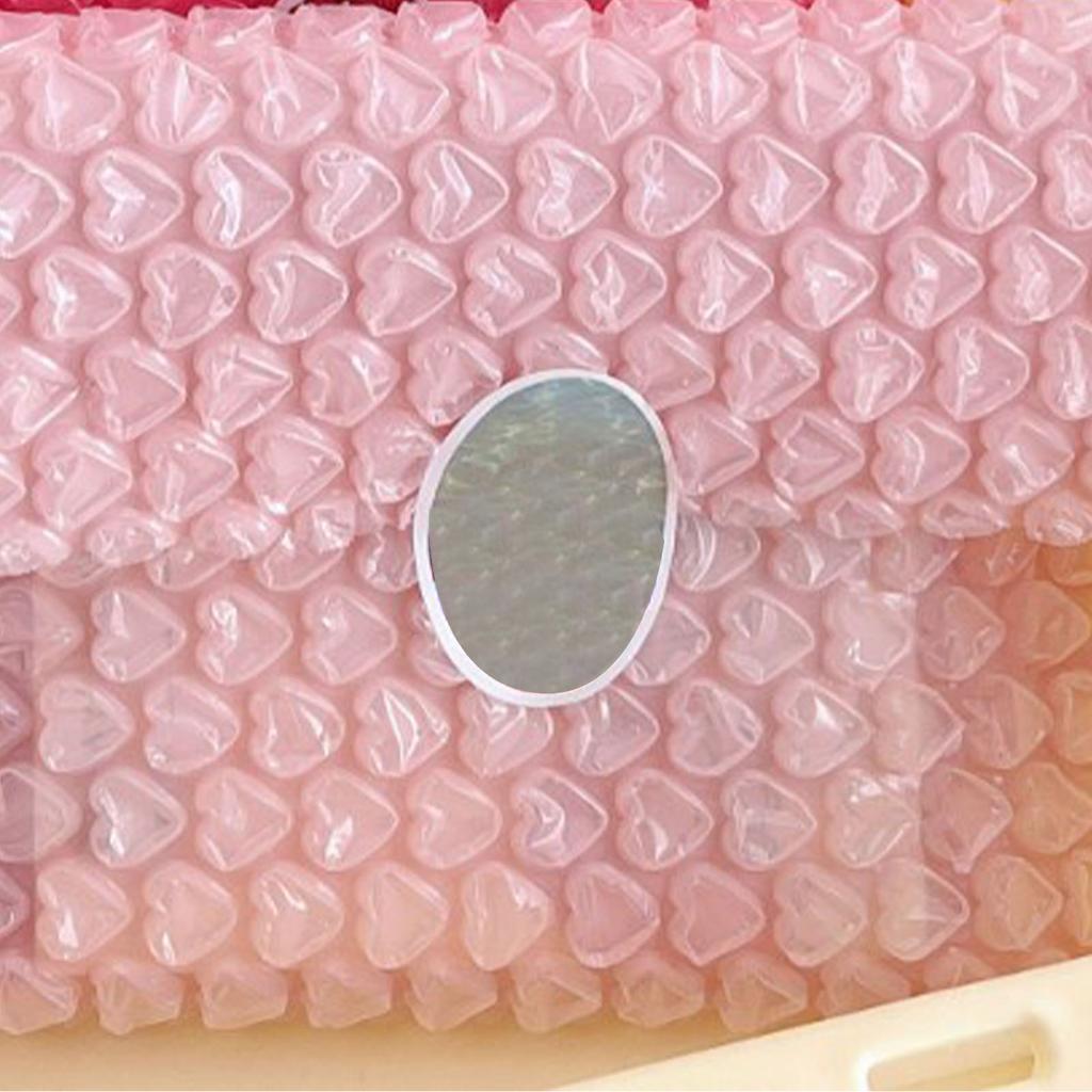 Kleine Luftpolstertaschen PE Rosa Herzmuster Stoßfest Wasserdicht Luftpolsterungstaschen zum Verpacken Expressversand