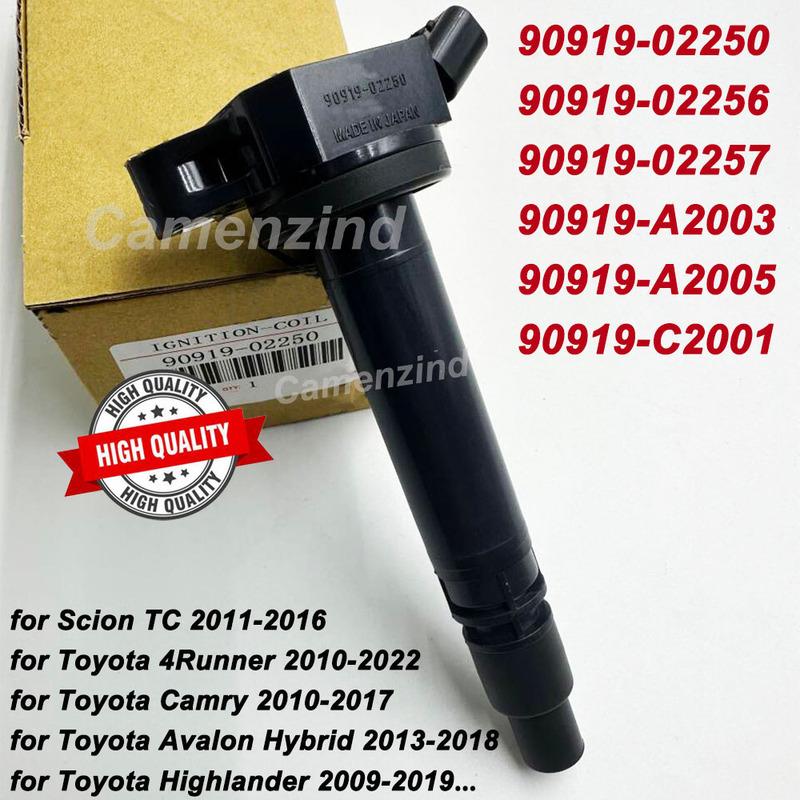 Ignition Coil For DENSO Toyota Lexus I4 V6 V8 OEM 90919-02250 90919-A2005 673-1309 90919-02256 90919-A2003 9091902250 UF507