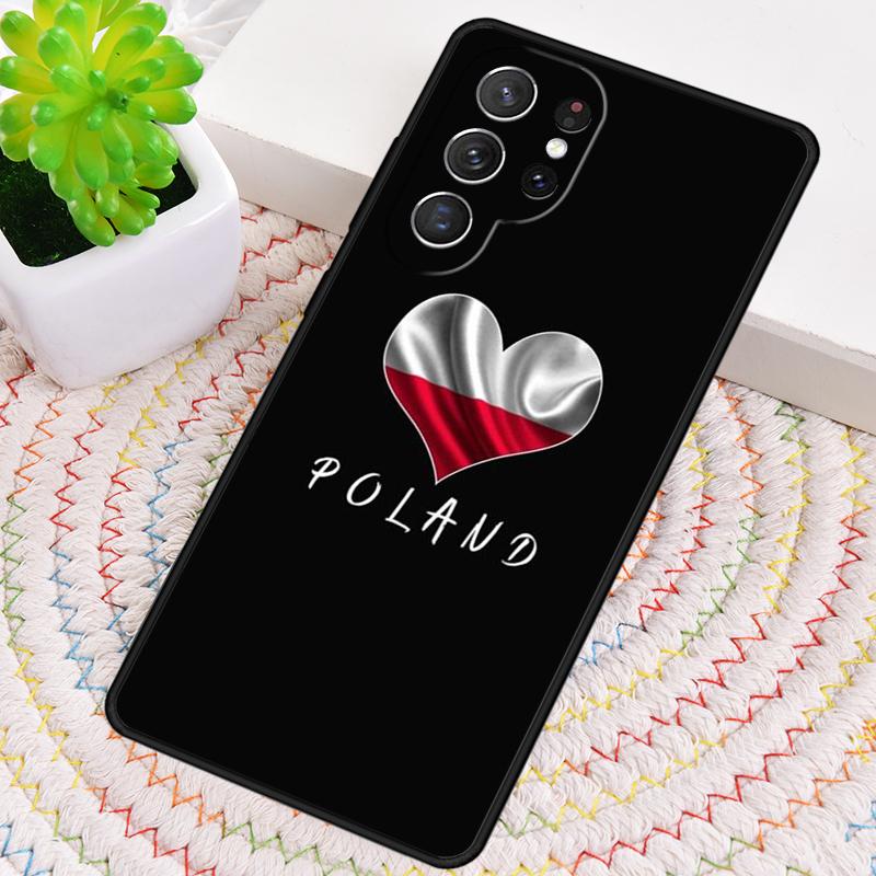Poland Polish Flag soft TPU Phone Case For Samsung Galaxy note 10 pro S26 S25 S24 S23 S22 Ultra Plus S21 FE S20 Shockproof Cover
