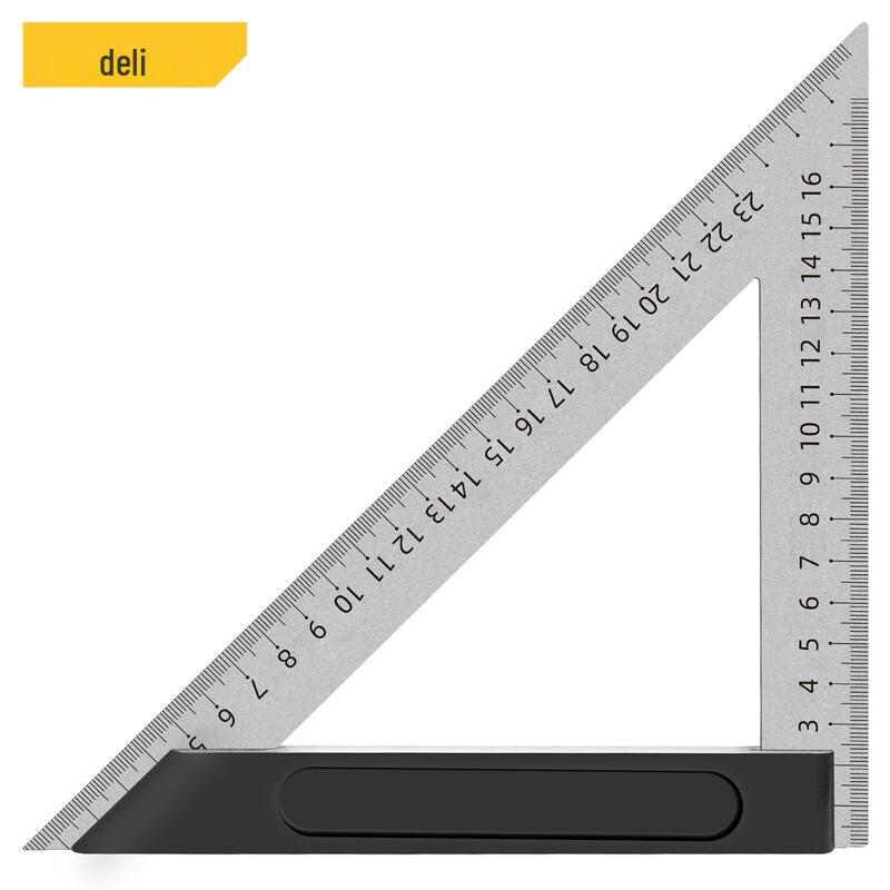 Deli 2-Pack Aluminum Stainless Steel Set Squares