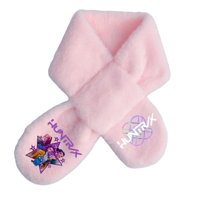 Soft Fashion Rumi Mira Zoey Printing Winter Autumn Warm Scarf Girls Purple Pink Scarves