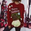 Women's Fashion Fall And Winter Christmas Loose Round Neck Pullover Knitted Sweater