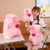 Summer Cute Stretch Love Capybara Kapibara Plush Toy Girl Heart Pink Doll Soft Cute