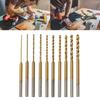 10Pcs Mini  Twist Drill Bit Set Speed Steel  Mini Engraving Drill Bits Set Tiny Drill Bit Set for DIY & Craft Projects