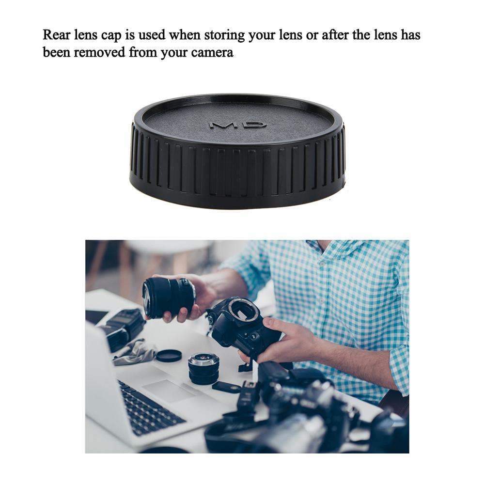 5PCS Plastic Rear Cap Protective Cover Fits for Minolta for Seagull MD Mount Camera Lens