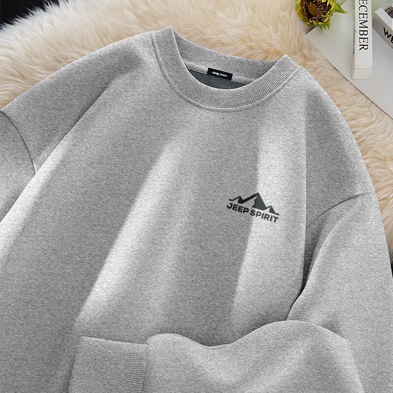 

JEEP SPIRIT Men s Heavyweight Fleece-Lined Crew Neck Sweatshirt XL