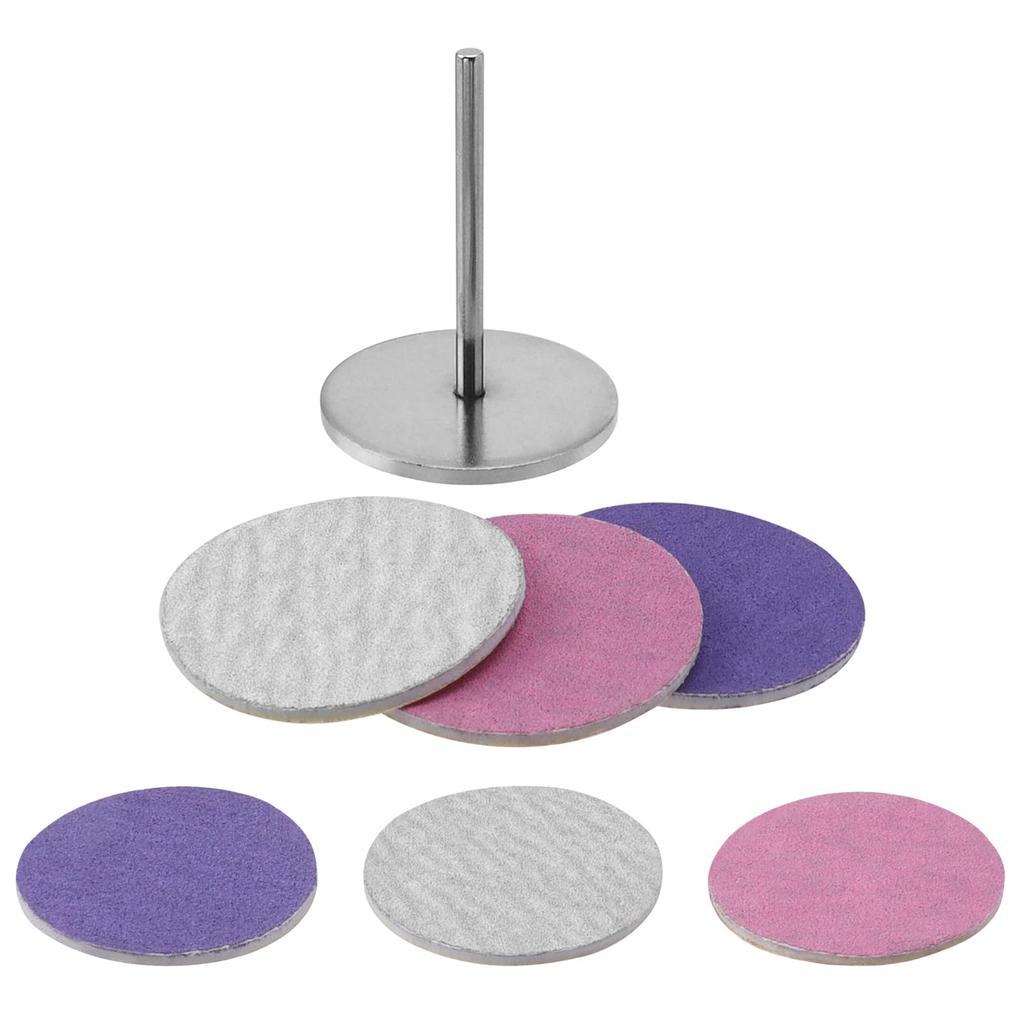 Bestgle Sanding Nail Foot Sandpaper Foot Heel Multifunctional Replacement Sandpaper Nail Drill 60 Foot Callus Professional Foot Stainless Steel Foot