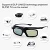 GL1800 3D Glasses Lightweight High-definition Image PC Black Active Shutter 3D Eyeglasses for DLP LINK 3D Projectors/TVs