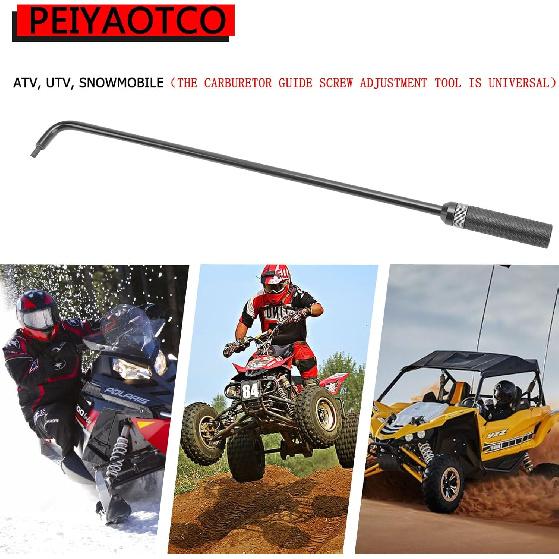 16.34in Pilot Screw Adjusting Tool 110° Angled Head Carburetor Adjustment Tool Universal for ATV UTV Snowmobile