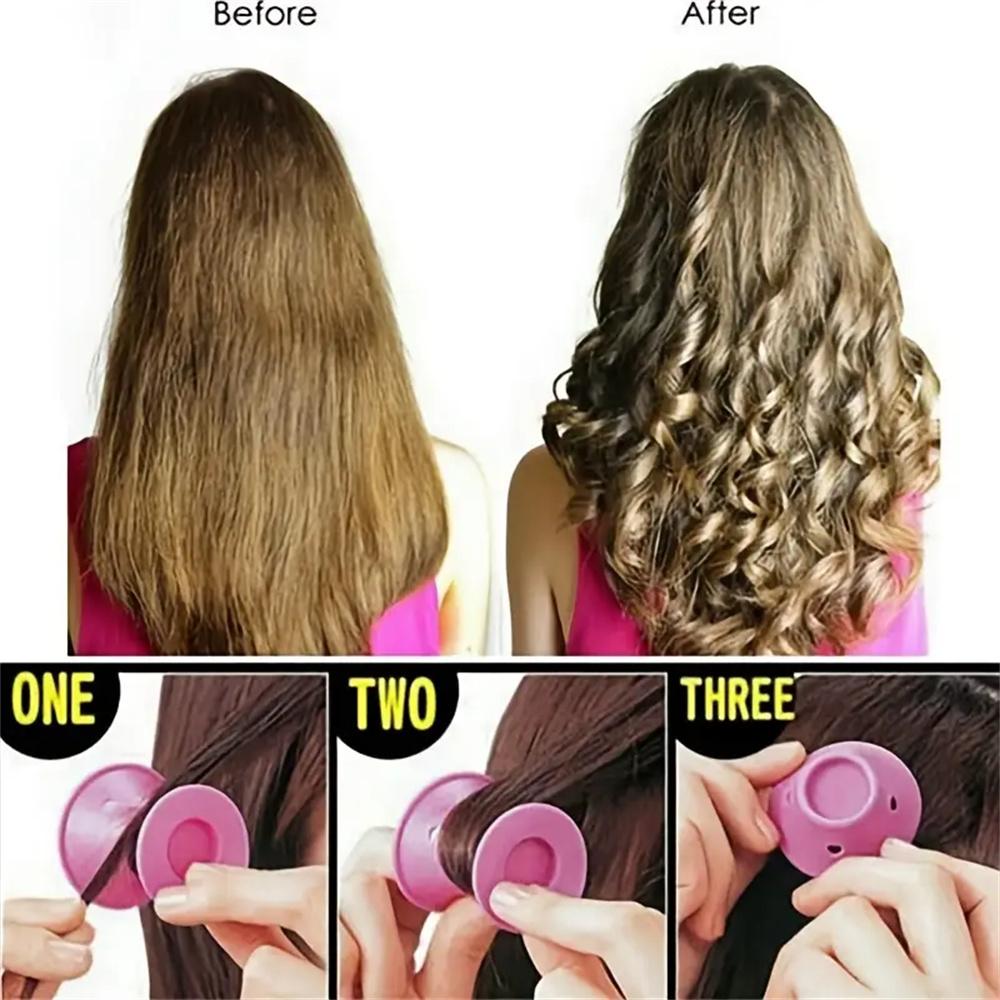 10/20pcs Mushroom Hair Curlers Soft Gentle Hair Care Rollers Non-Slip Silicone Wave Formers for Easy DIY Styling Curling Tools