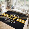 Design Boston Bruins Tappeto in Velluto di Cristallo Accogliente Non?Tappeto Stampato Antiscivolo per Camera da Letto Soggiorno Ingresso