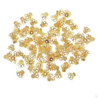 100 Stück Perlenkappen aus Eisen zur Schmuckherstellung, 12 x 7 mm.