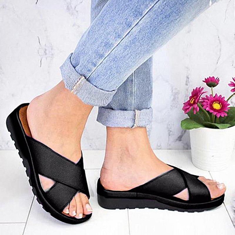 Women Sandal 2024 Chunky Woman Shoes Comfort Female Wedge Platform Shoes Ladies Casual Women's Slippers Footwear Sandalias Mujer