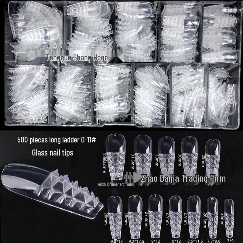 

Ультратонкие прозрачные миндалевидные типсы для ногтей, половина покрытия, заостренные, 500 штук