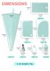 Piping Bags and Tips Set Cake DIY Decorating Kit with Stainless Steel Nozzle Reusable Silicone Pastry Cake Decorating Tools