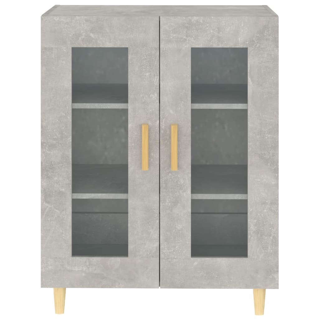Vidaxl Szafka, Szarość Betonu, 69,5X34X90 Cm, Materiał Drewnopochodny