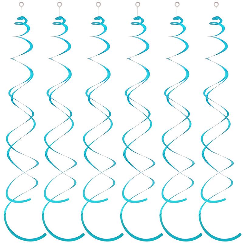6pcs/set Hanging Swirl Decorations Colorful Household DIY Party Supplies Perfect for Birthdays Weddings Celebrations TMZ