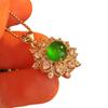Retro Full Yang Green Jadeite Color Natural Green Chalcedony Agate Pendant Female, Real Shot Fidelity