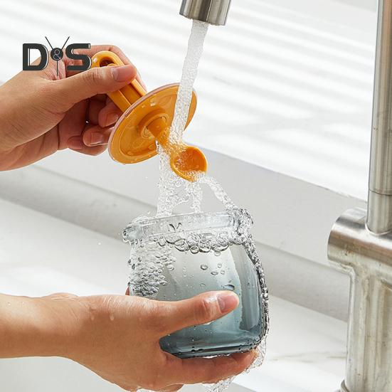 Airtight Glass Spice Jars with Retractable Spoon Leakproof & Moisture-Proof Storage Container for Herbs Salt Pepper Compact Kitchen Organizers for