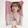 Celebrity Z Zhao L Lusi Throw Flannel Throw Blanket Suitable for Sofa Living Room Bedroom