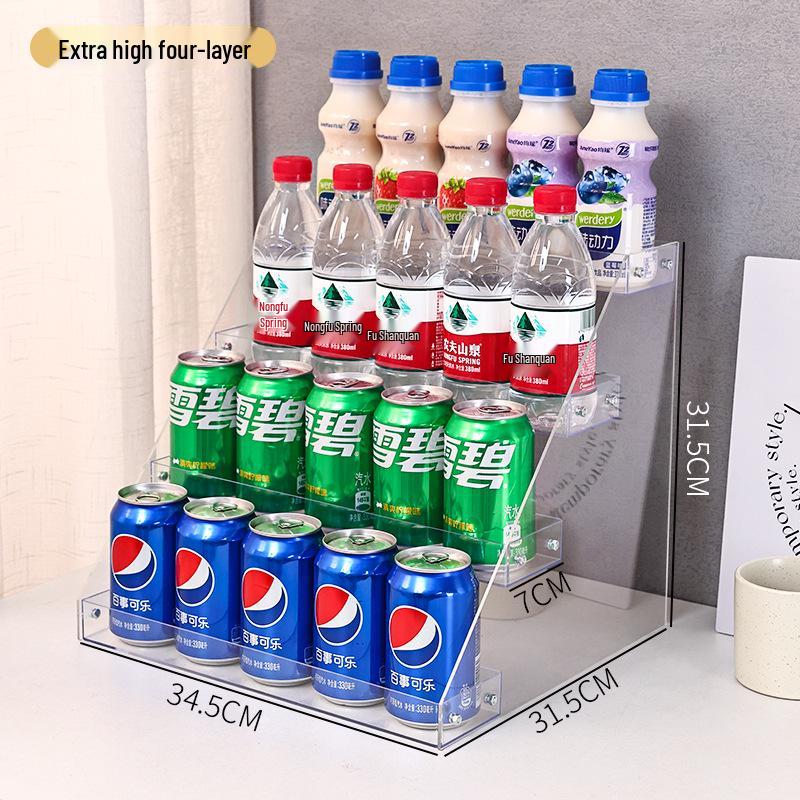 Dryckeshylla Multifunktionell Displayhylla för Mjölkte och Drycker - Liten, Flerlagers Förvaringshyllor för Närbutiker