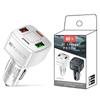 38W Car Charger 2 Usb 2 Pd Type C Fast Charging 3.1A Phone Charge Qc 3.0 Quick Charger Adapter For Iphone 16 15 Laptops Tablets