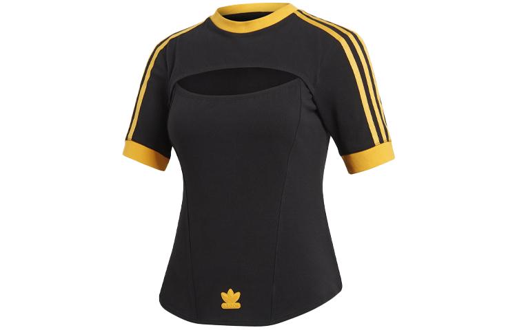 Adidas Originals Raglan Sleeve T Shirt Women s Black GL7758 36