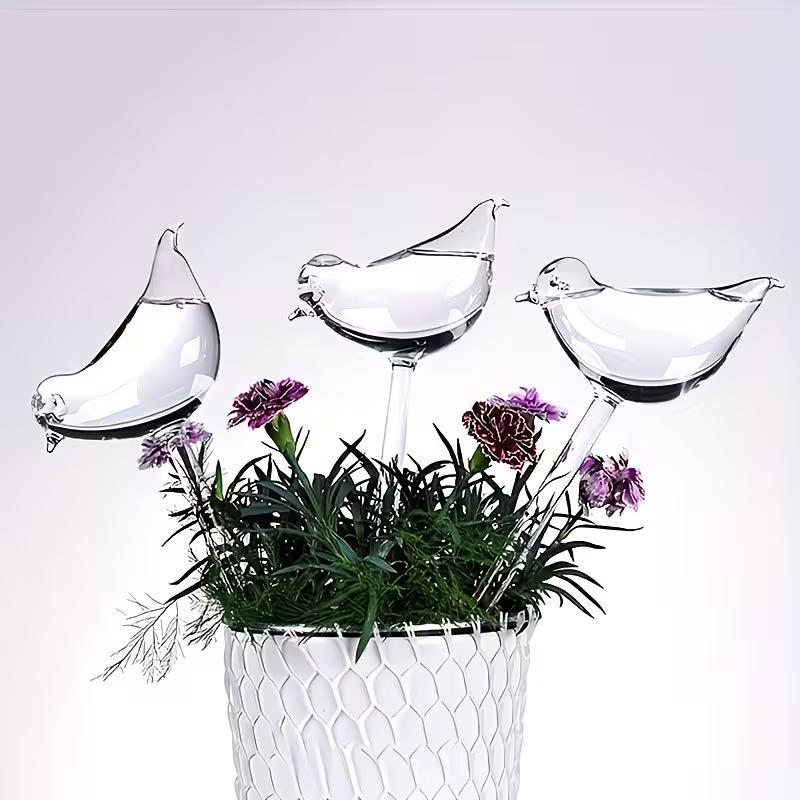 Imitation Glass Plastic Bird Automatic Water Dispenser Lazy Water Dispenser Travel Dripping Machine Lazy Water Dispenser Circula