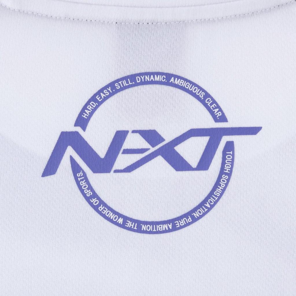 Training Wear Long Sleeve UPF Size 32JAC745 N-XT T-Shirt, 15, Moisture-Wicking, Quick-Drying, Unisex, White, L,