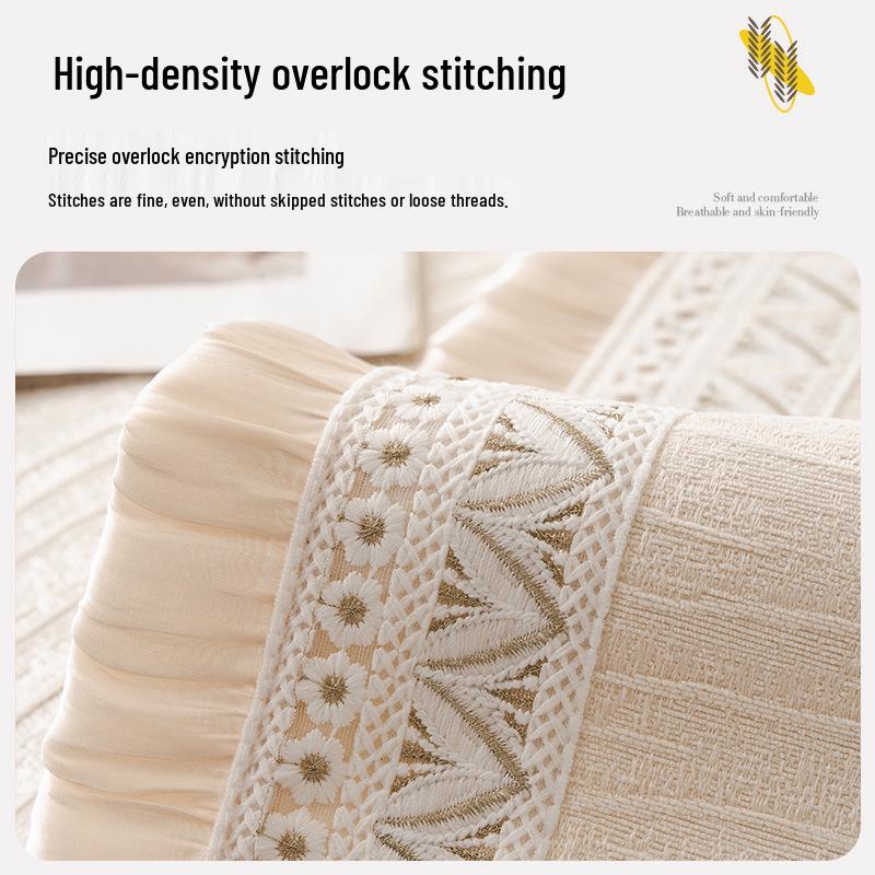2025 Universal All-Season High-End Cream Sofa Cushion and Non-Slip Cover Set