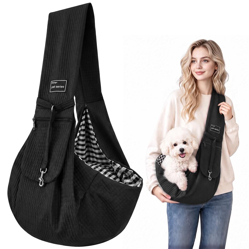 Pet Cat Dog Carrier Backpack Breathable Dog Sling Carrier Lightweight Travel Tote Shoulder Bags Secure Pet Carrying Supplies