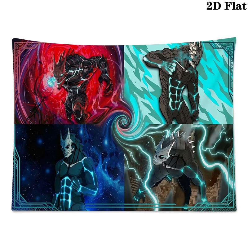 Kaiju No 8 Wall Tapestry Aesthetic Wall Hanging Printed Fabric Blanket Decorative Tapestries for Bedroom Living Room Home Decor