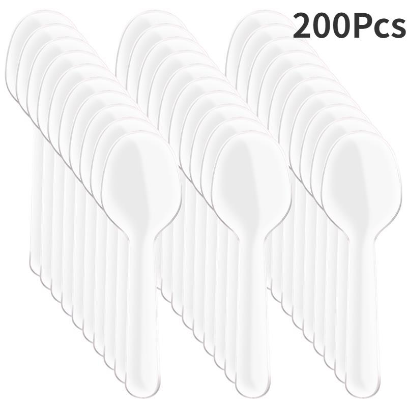

100/500 Pcs Mini Ice Cream Spoon Wooden Disposable Wood Dessert Scoop Western Wedding Party Tableware Kitchen Accessories Tool