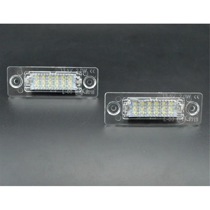 12V LED Car License Number Plate Light Lamp No Error For VW Touran Golf Caddy Jetta MK5 T5 Passat Cimousint SKODA Superb