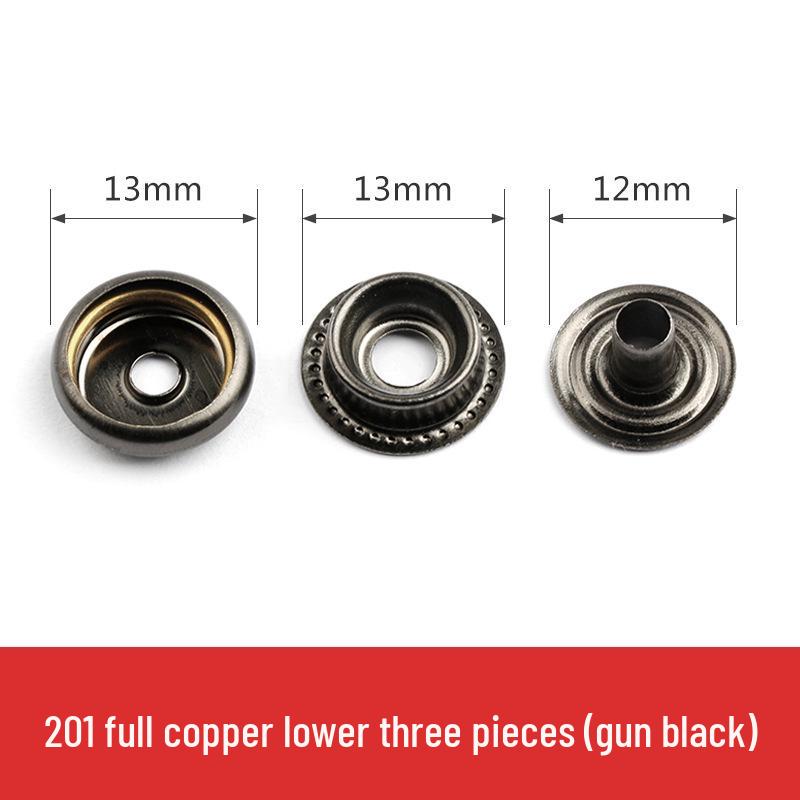 Metal Snap Buttons for Clothing: No-Sew Hidden Snap Accessories for Jackets, Studs, and Mother-Child Buttons.