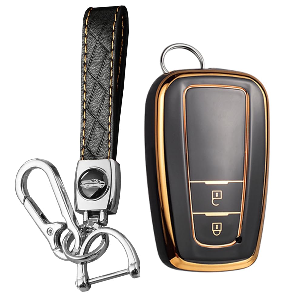 [KUNIO] Toyota Key Case Key Holder Silicone Luxury Compatible with чёрный