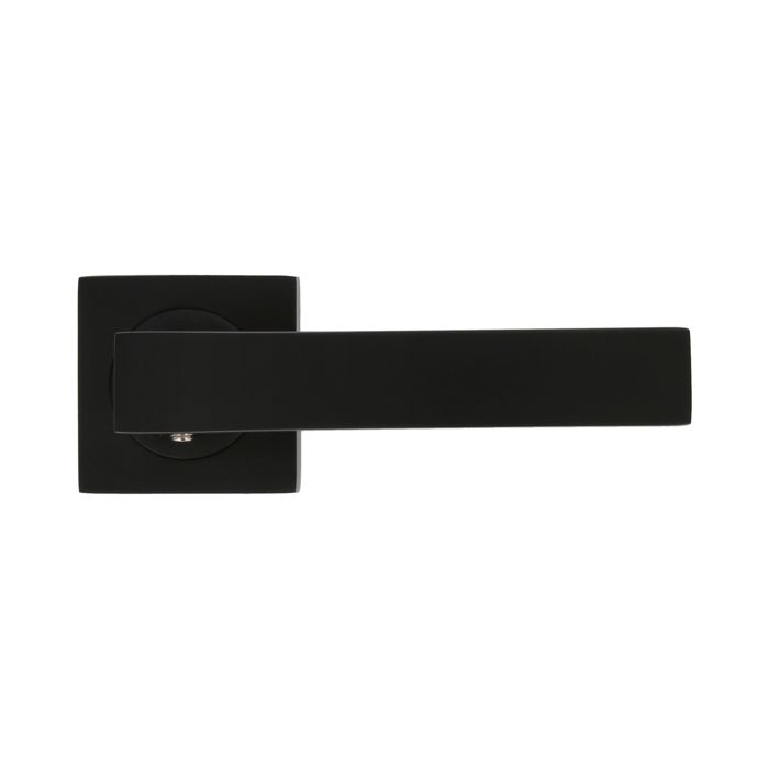 AMIG | Poignées sur rosace + rosace CADIZ | 51 x 51 mm | Zamak | Noir mat