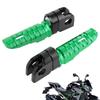 Yctze Pair of Front Foot Pegs Aluminum Alloy Pedals Fits Kawasaki Ninja Z125PRO Z250 / SL Z400Z900 (Green)