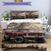3Pcs Offroad Adventure Mountains Bedding Set Soft Fabric Duvet Cover Pillowcases Home Christmas Xmas Halloween Gift 1 Duvet Cover 2 Pillowcase G1149