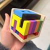 Number Math Logic Cube Magic Box Wooden Brain Teaser Puzzle Educational Gifts for Kids and Adults Develop Intellectual Toys