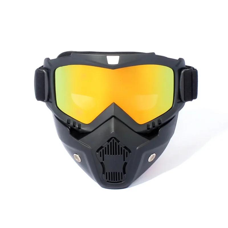 Retro Mask Goggles by BSDDP Off-Road Motorcycle Riding Goggles Outdoor Sports Protective Eyewear Unisex E