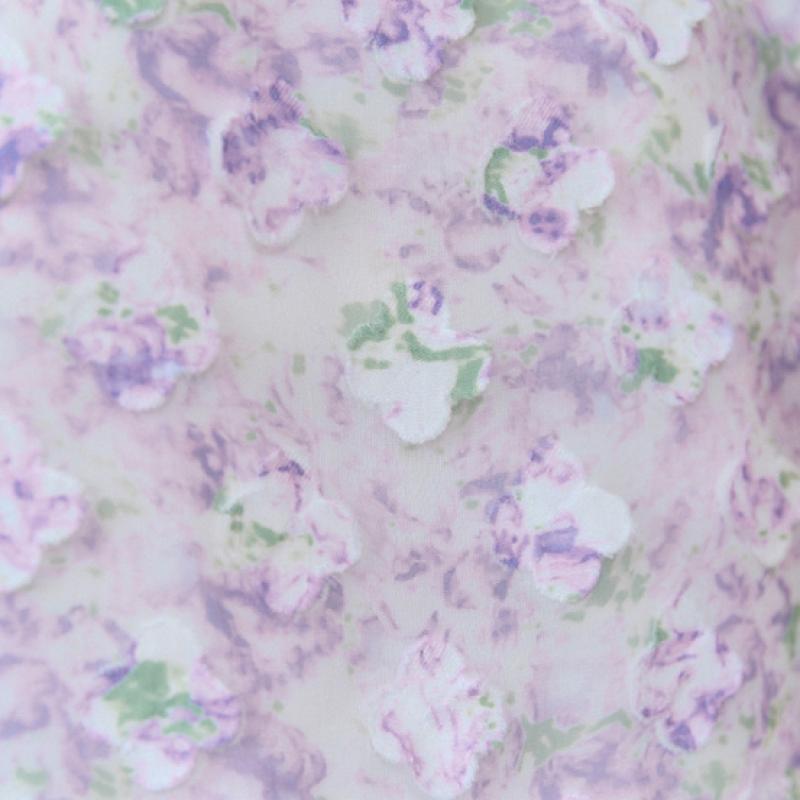 MAXZA 3D Yaprak Kabartmalı Kollu Şeffaf Bluz Zc06qb032on