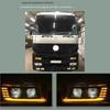 Dual-Lens LED Headlight Assembly with DRL for Mercedes-Benz Actros Axor MP1 Heavy Trucks