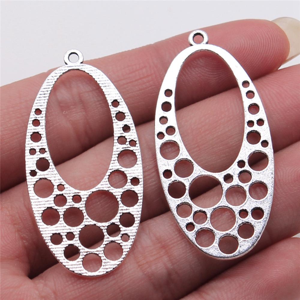 10pcs Charms Waterdrop For Earring Making DIY Jewelry Findings For Jewelry Making Accessories Antique Silver Color