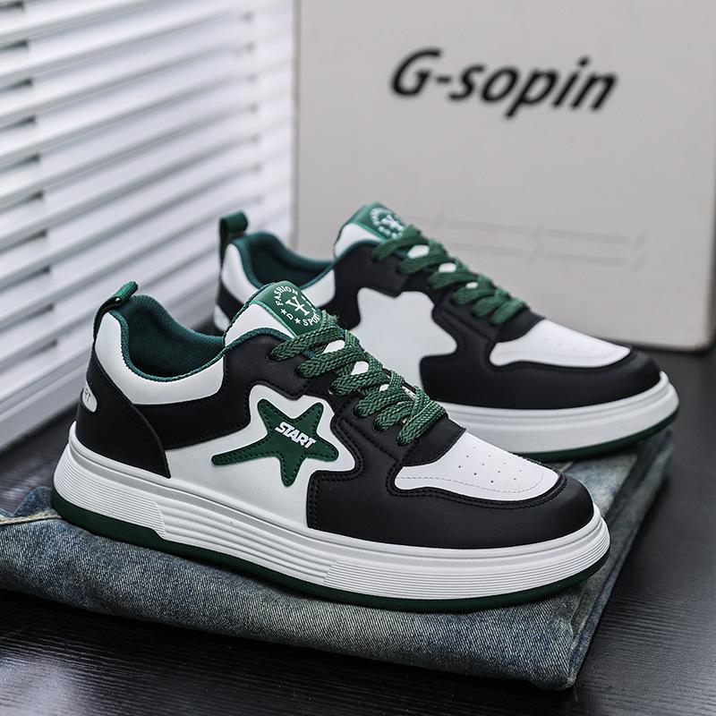 Guochao board shoes men's spring new soft-soled versatile high-end trendy shoes young and young sports casual light shoes