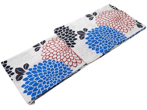 [SAKIKU-EN] Ready-to-wear! Women's Yukata 3-Piece Set with Corsage, Variegated Weave, Yukata, Obi, and Geta. Perfect for Summer Festivals and Firework